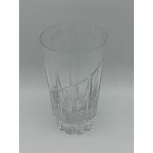 Vintage Mikasa Uptown Highball Glass, Lead Crystal, Barware 5.25"